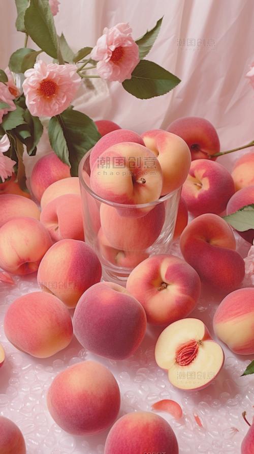 新鲜水果桃子水蜜桃营养美味